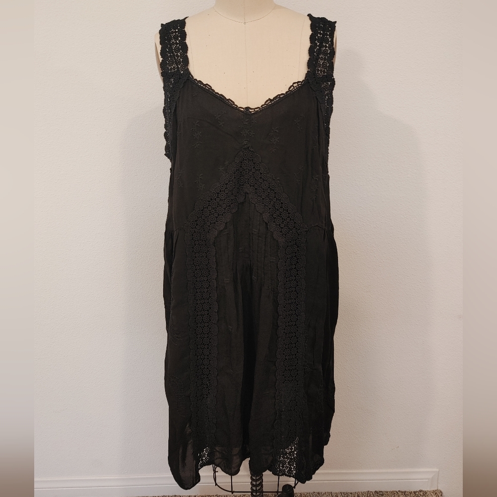Johnny Was Black Lace Dress